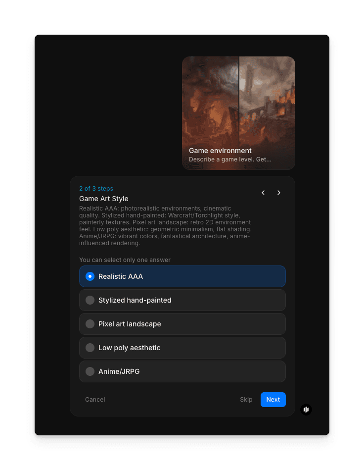 Morphic processing and generating environment concepts