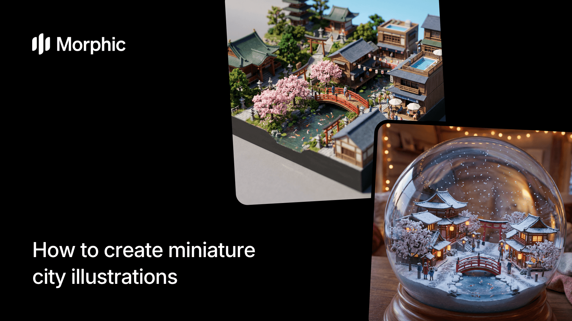 Morphic AI 워크플로우를 사용하여 미니어처 도시 일러스트레이션 만드는 방법