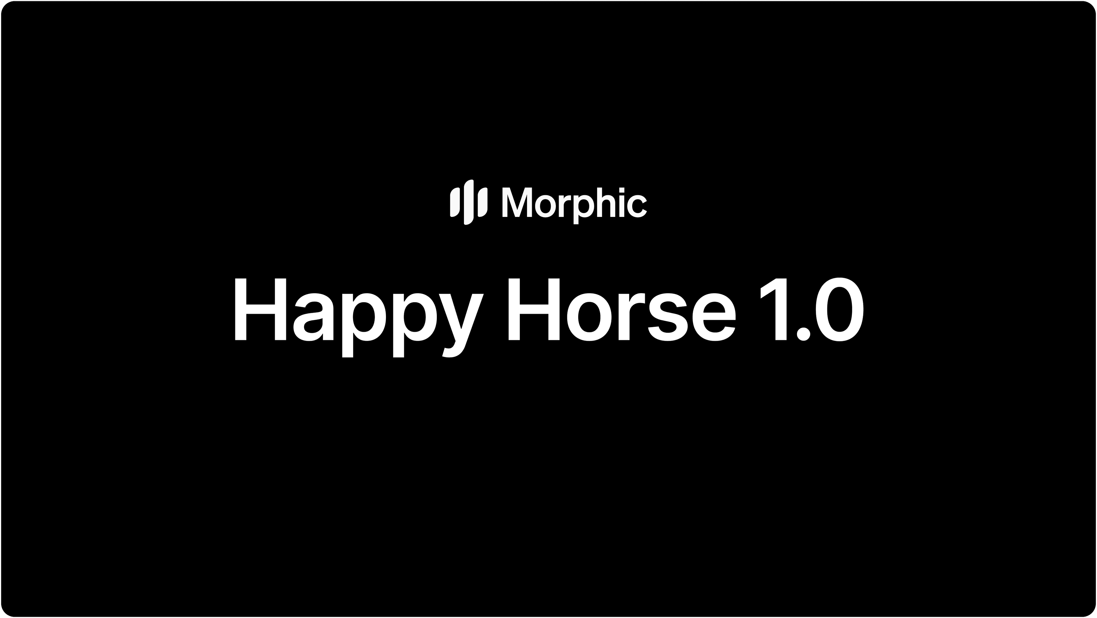Happy Horse 1.0 use cases on Morphic