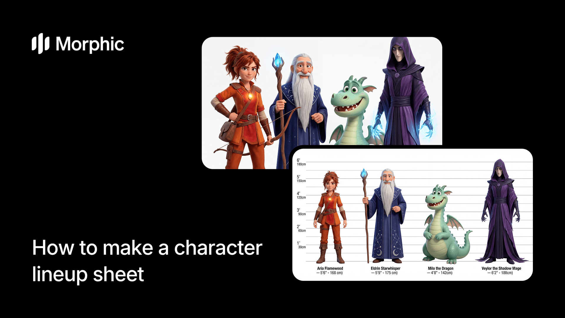 Morphic AI 워크플로우를 사용하여 캐릭터 라인업 시트를 만드는 방법