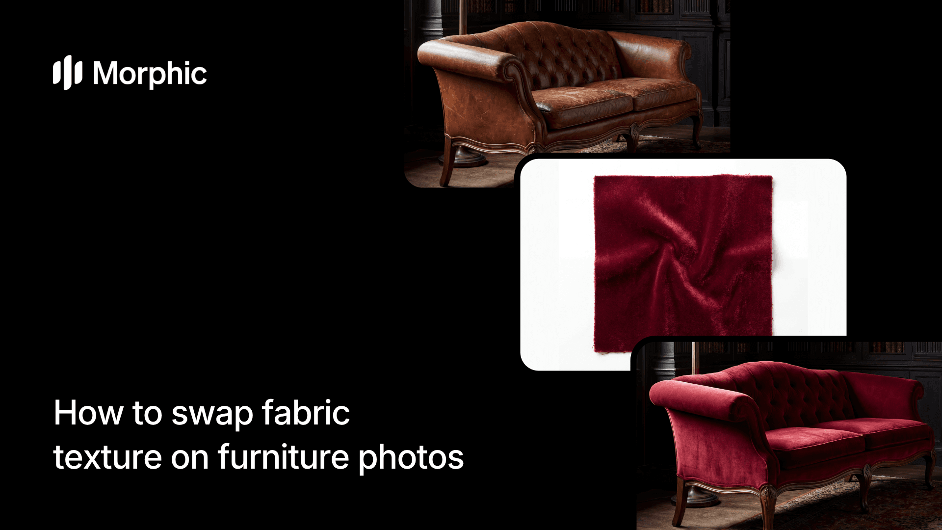 Comment changer la texture de tissu sur des photos de meubles avec le workflow IA de Morphic