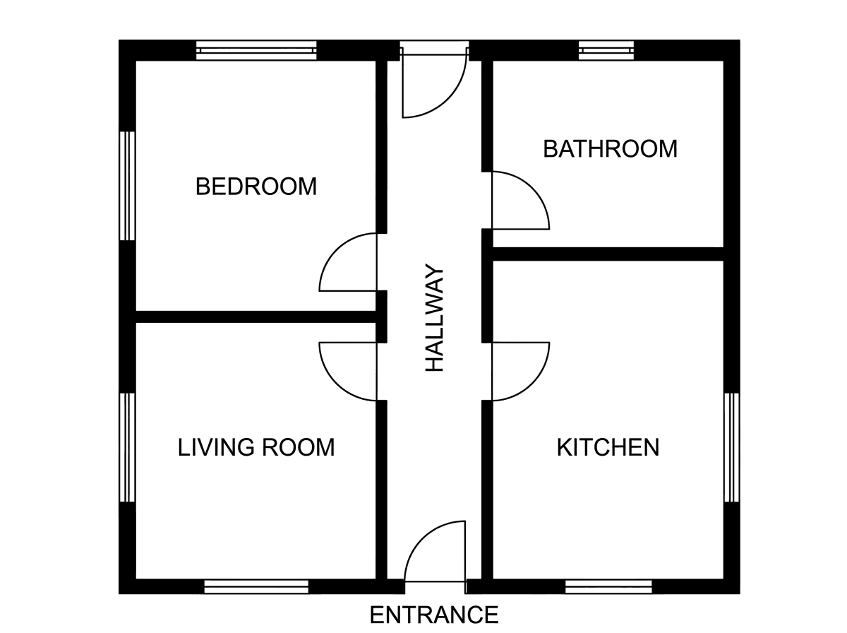 Original 2D floor plan used as input