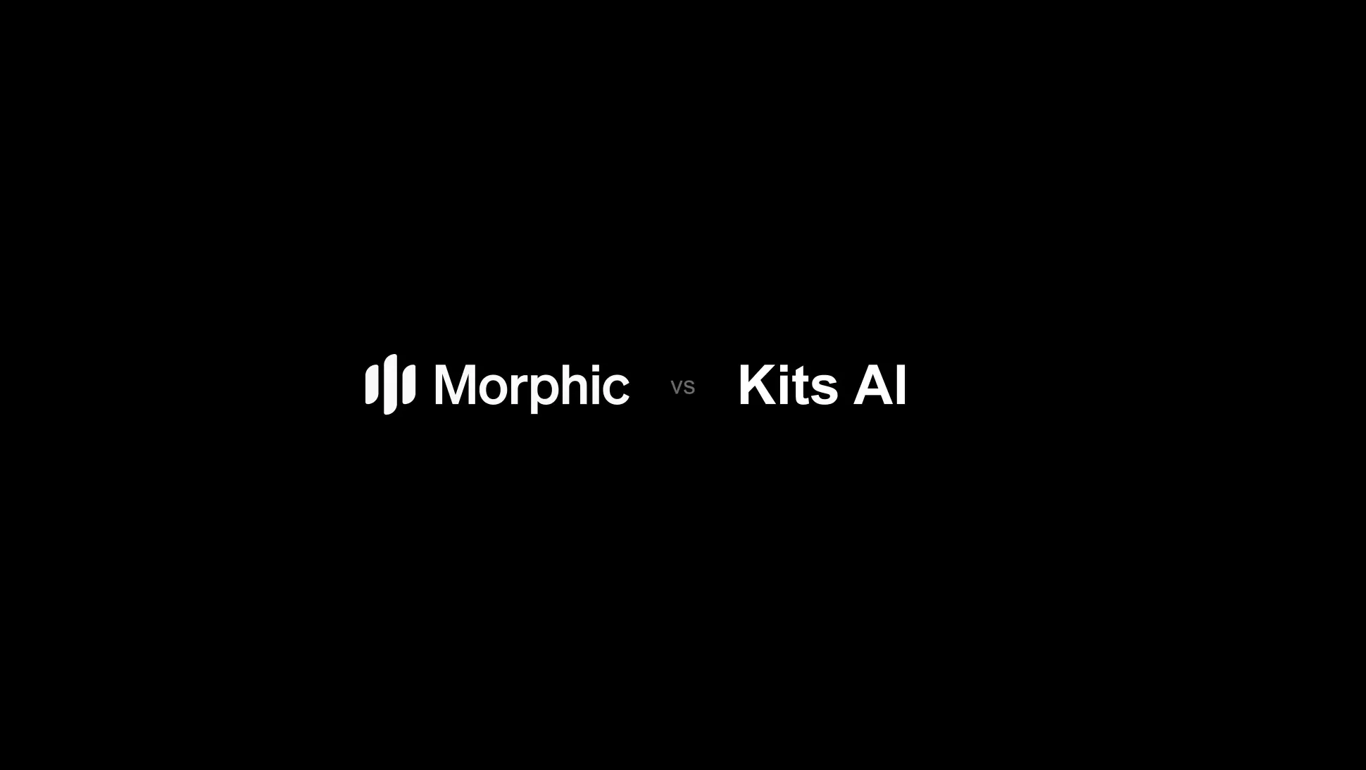 Morphic vs Kits.ai