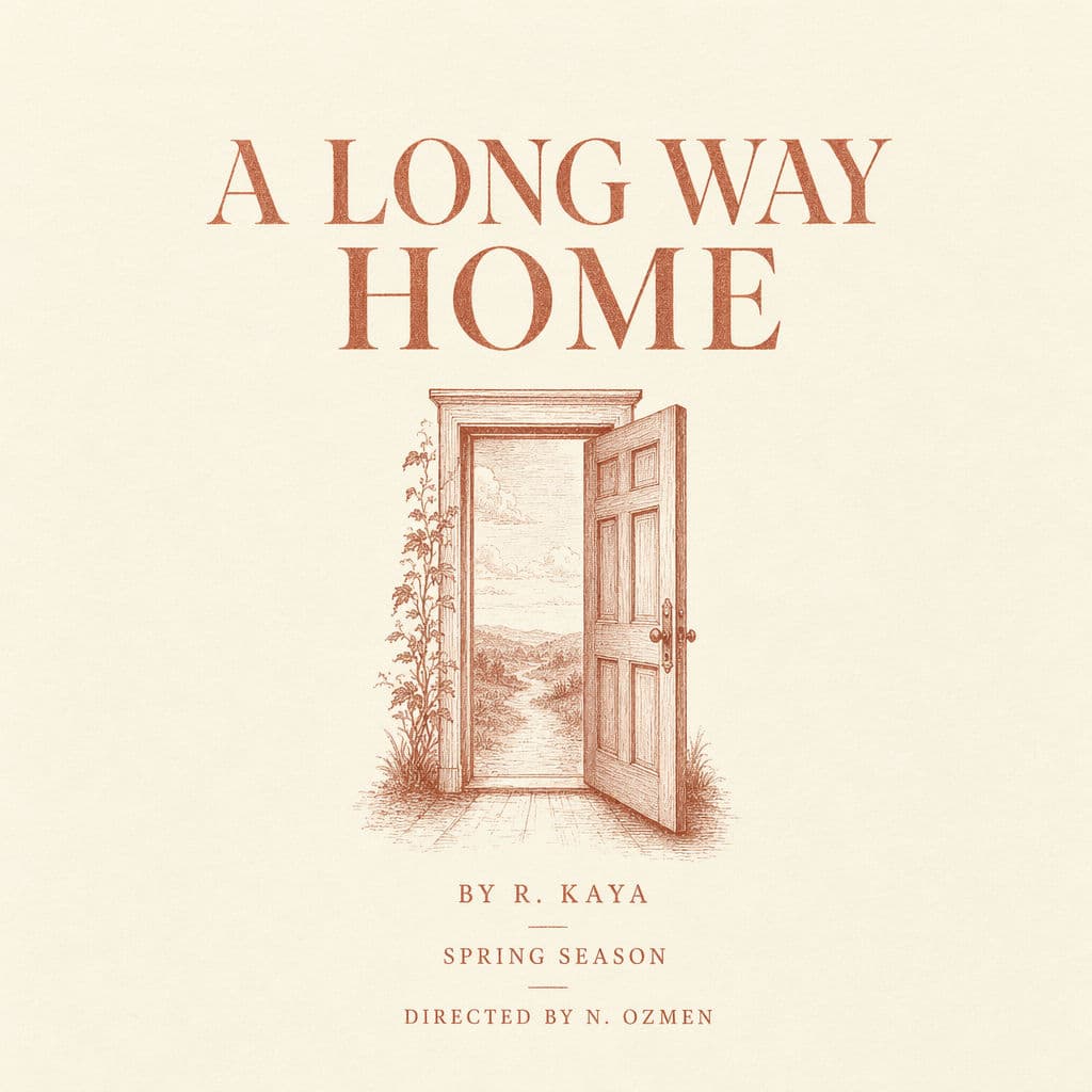 ChatGPT Images 2.0 ile oluşturulmuş tiyatro program kitapçığı kapağı