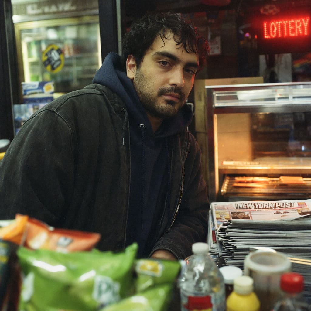 Nächtliches Porträt in einer Brooklyn-Bodega, generiert mit ChatGPT Images 2.0