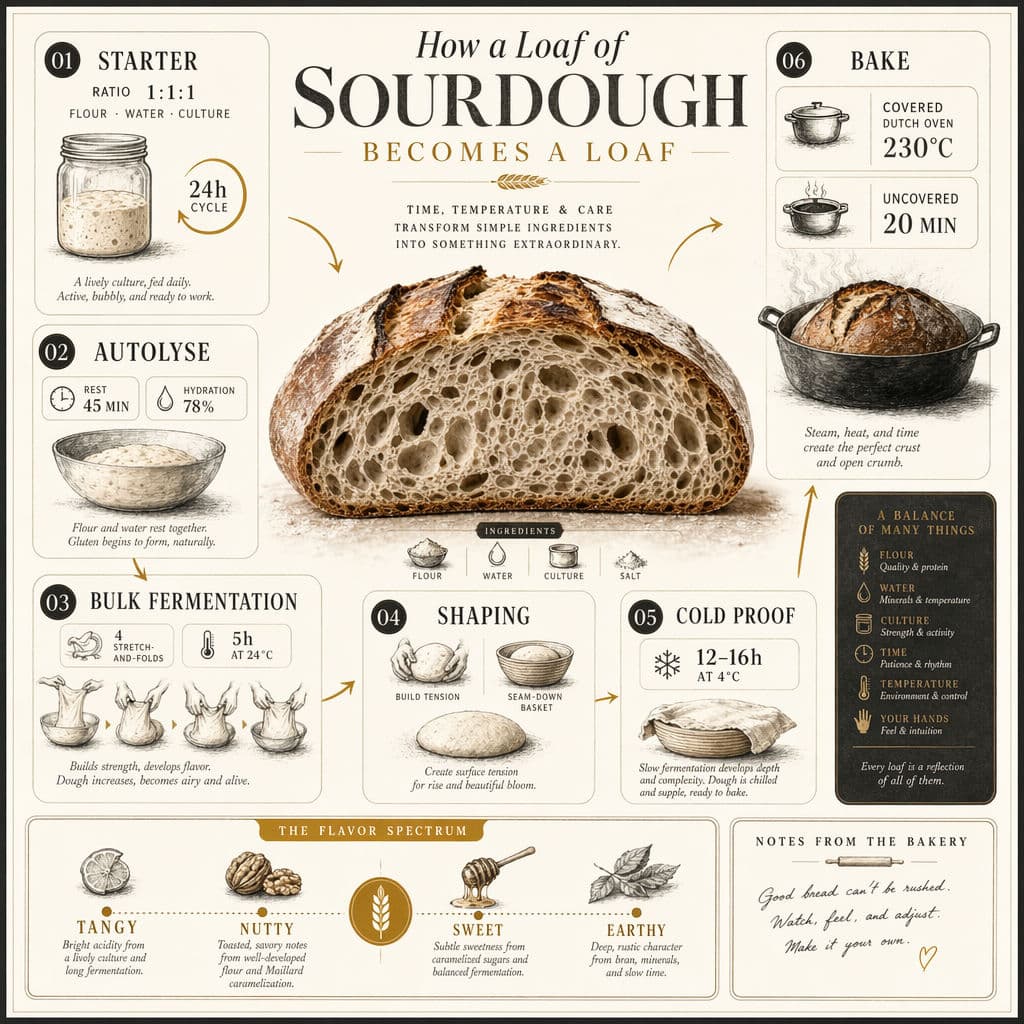 Infográfico do processo de fermentação natural, gerado com ChatGPT Images 2.0