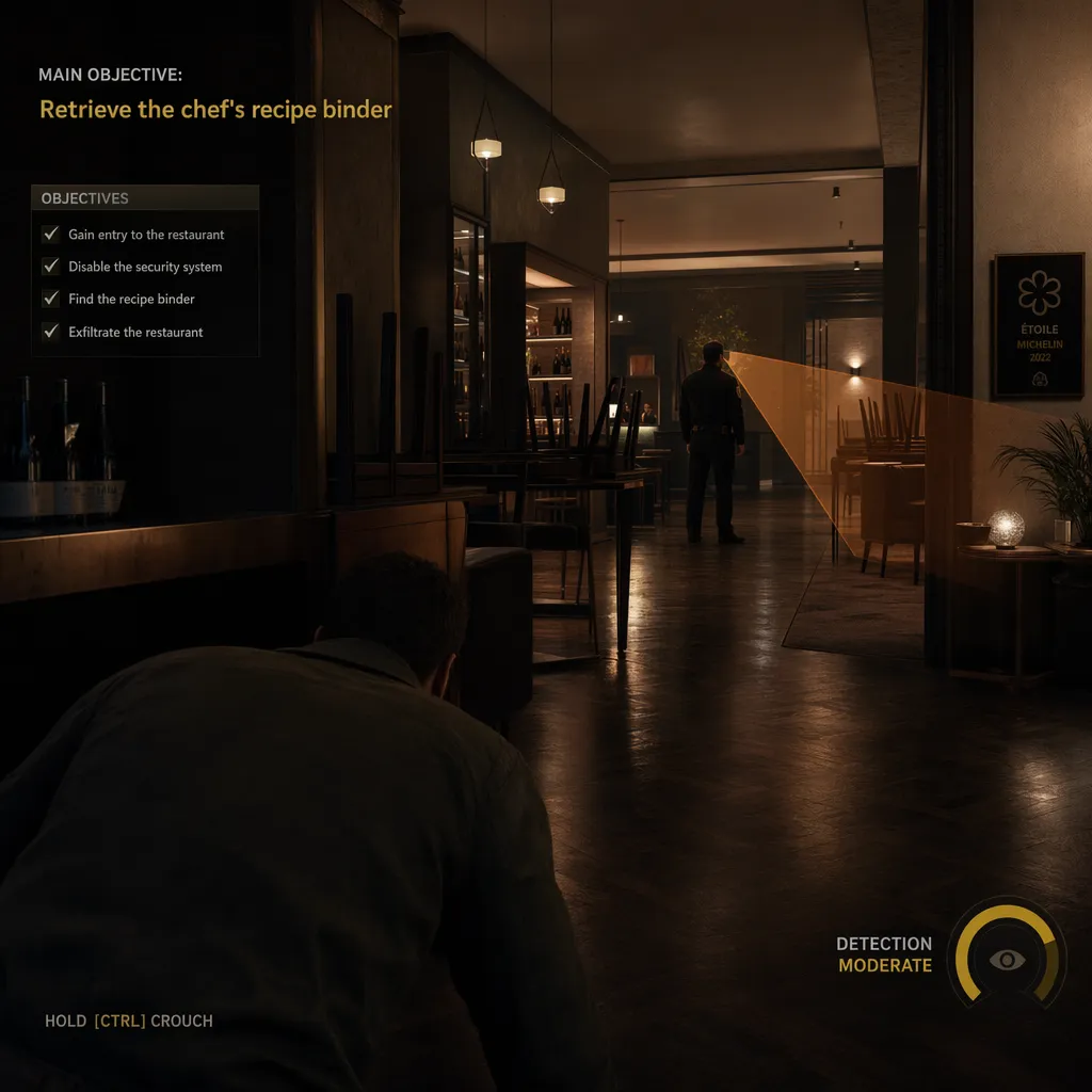 Stealth-Action-Spielszene, generiert mit ChatGPT Images 2.0