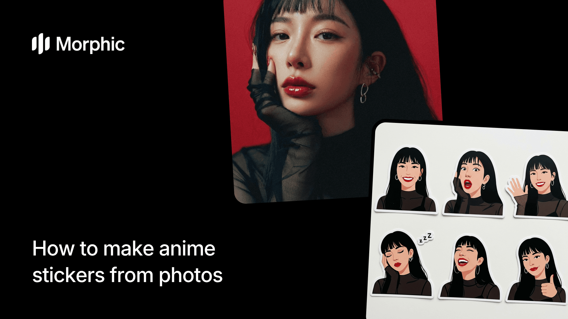 How to make anime stickers from photos using Morphic AI workflow
