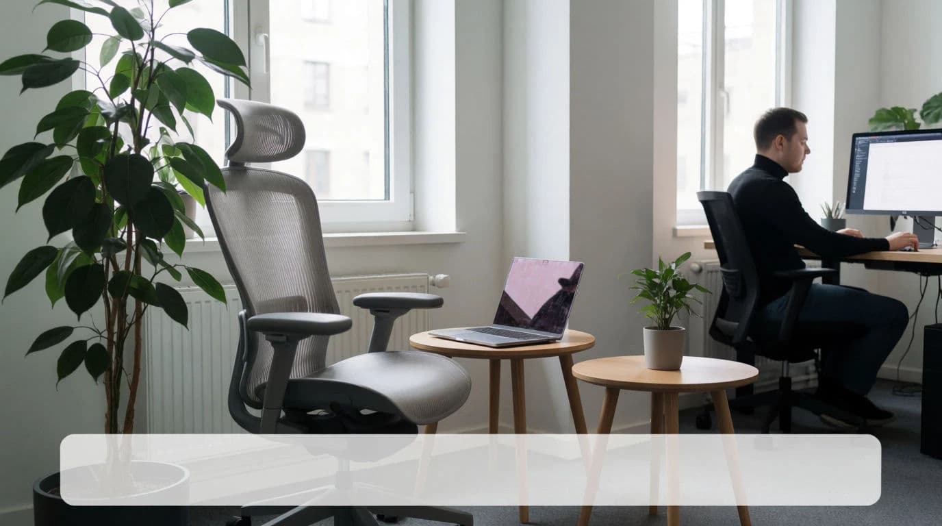 Case study video opening scene, a wide shot of a bright modern office team