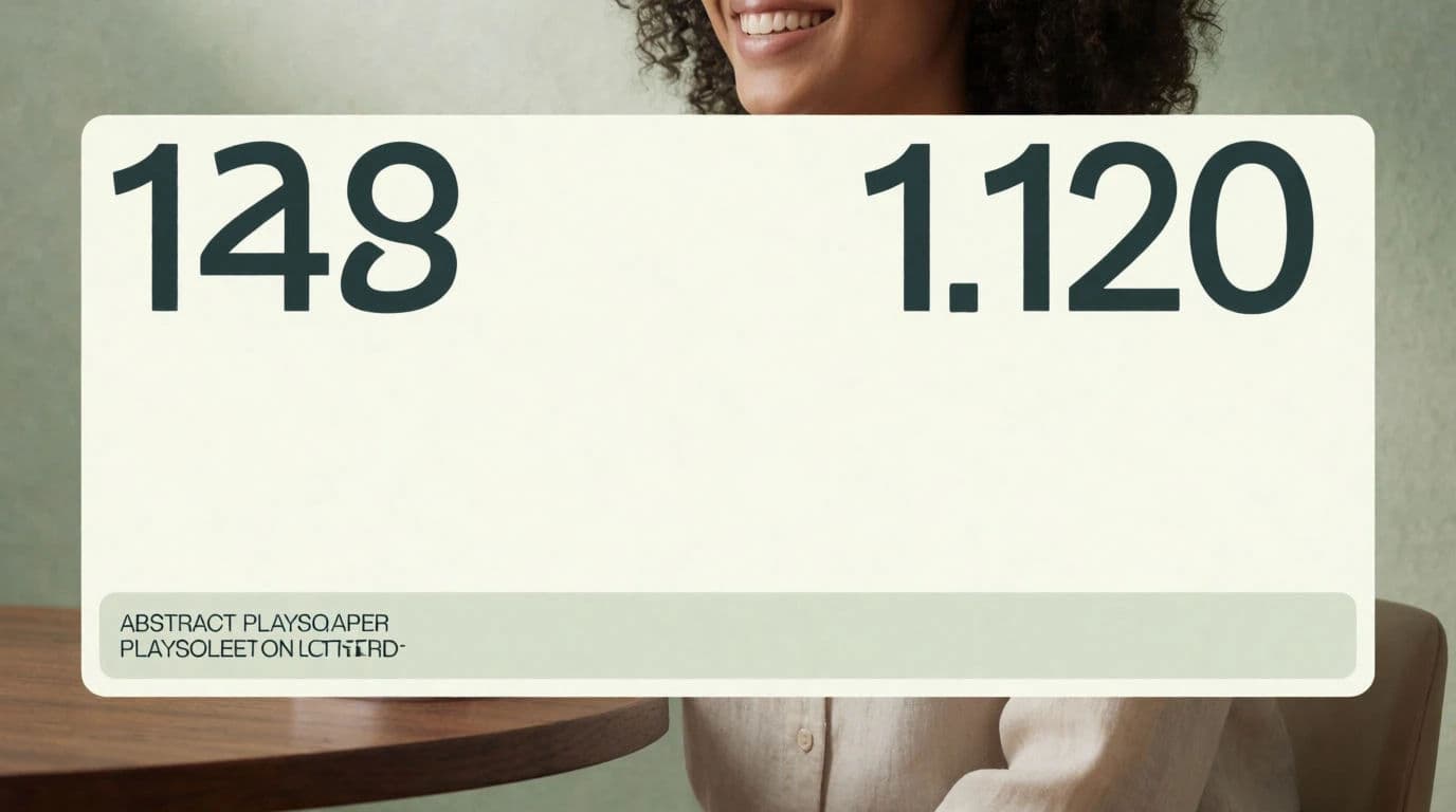 Case study video result scene with a large placeholder metric