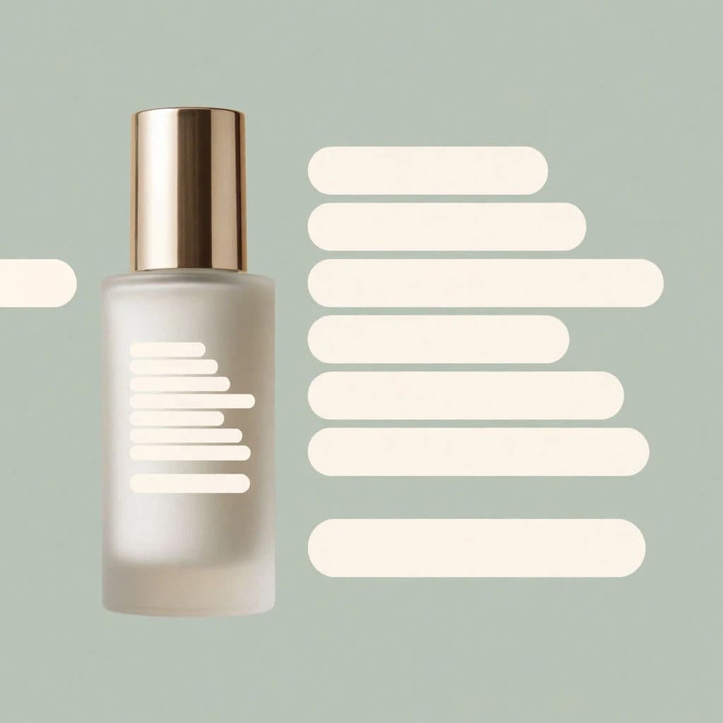 The same skincare ad creative on a sage-green background