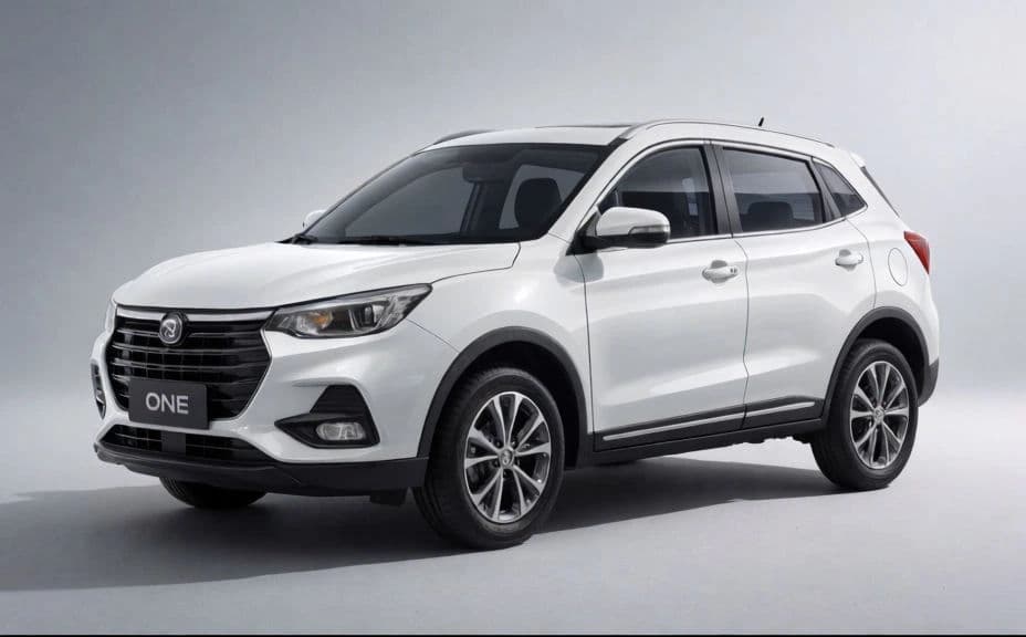 Compact SUV in white paint