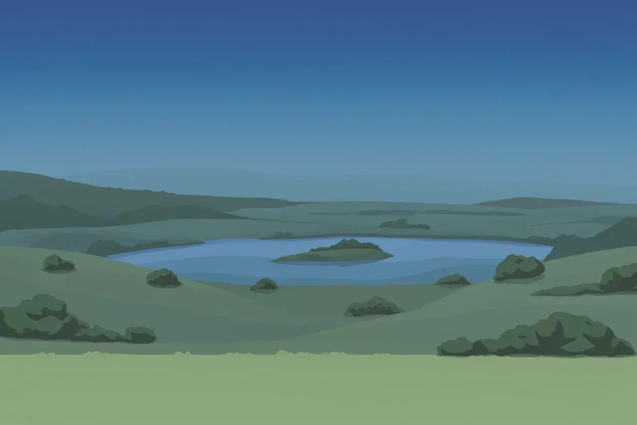 Illustration on an analogous blue-to-green scheme
