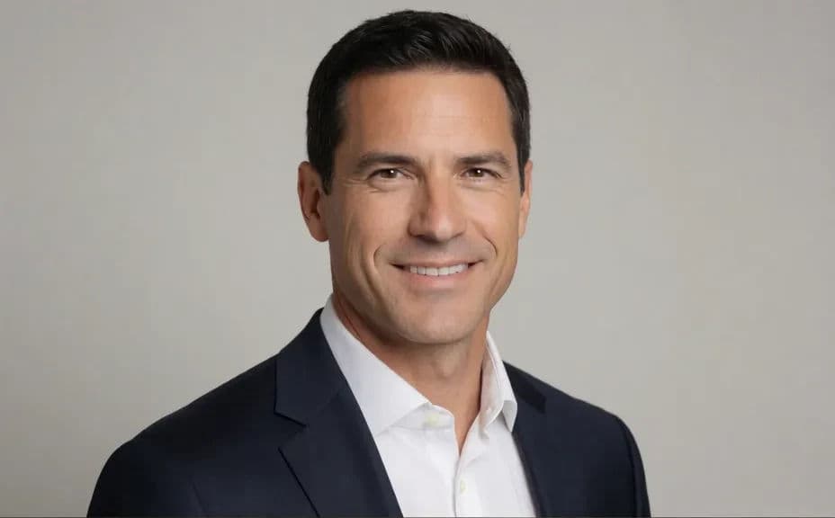 Headshot of a teammate on a neutral backdrop with soft even light