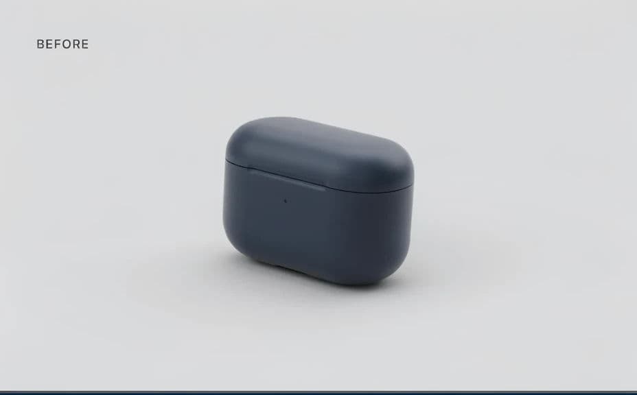 Plain product photo on a neutral background before any treatment