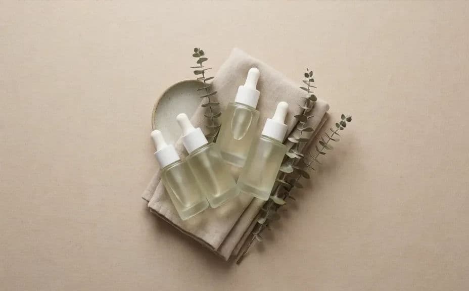 Alternate top-down arrangement of the same products in a different styling
