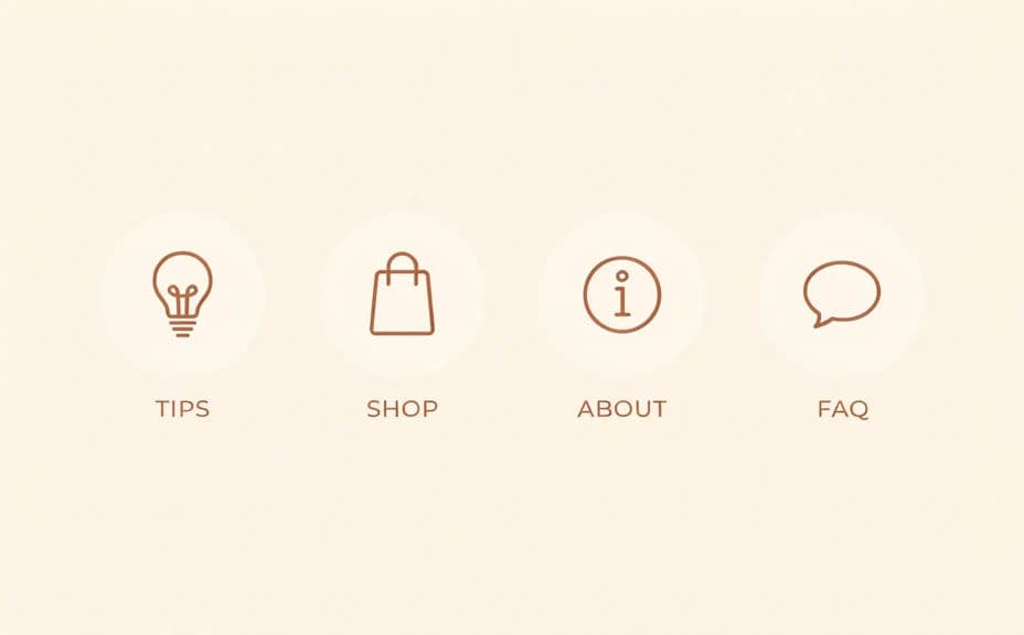 Story highlight cover set with short labels in one icon style
