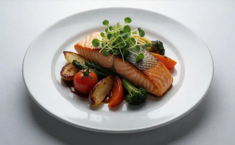 The same dish enhanced into a vibrant, appetising shot