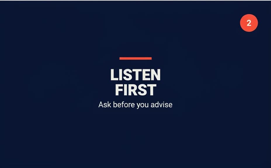 Second slide from the same carousel with a matching headline and point layout