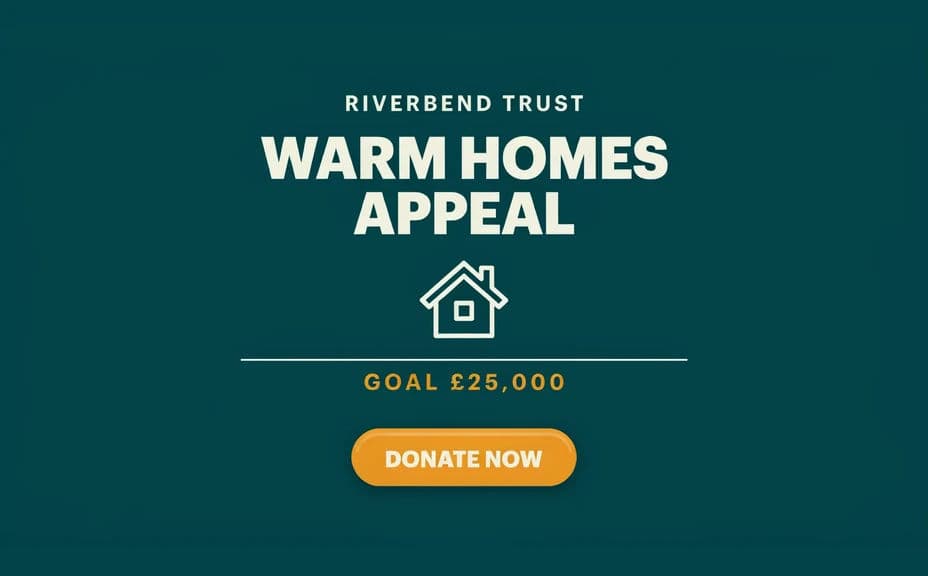 Fundraising campaign graphic option with the campaign name stacked above the goal figure and donate button