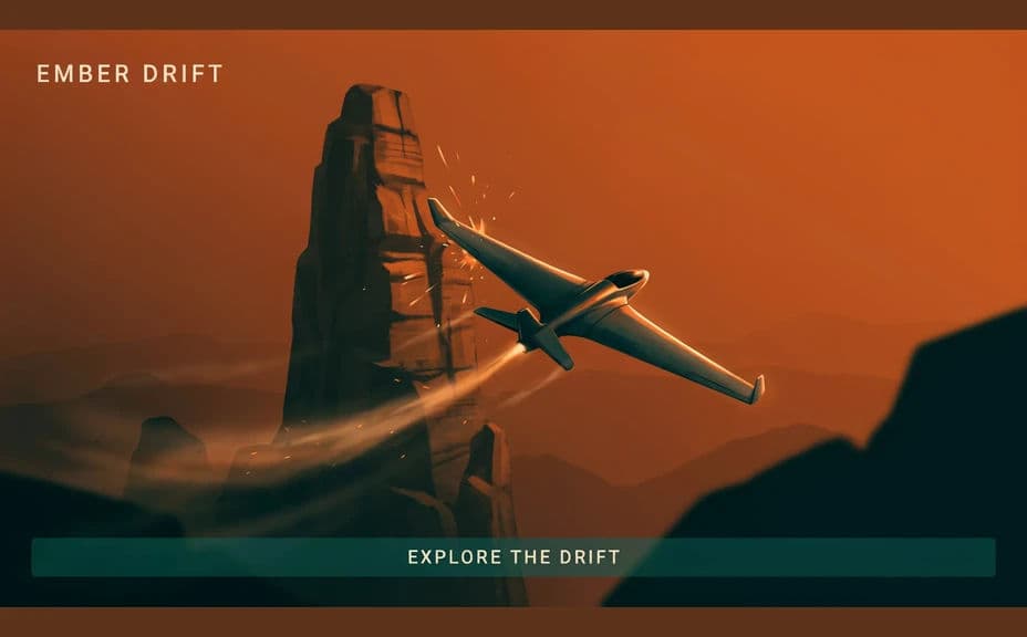 Alternate store page screenshot option with a close action framing and a caption bar