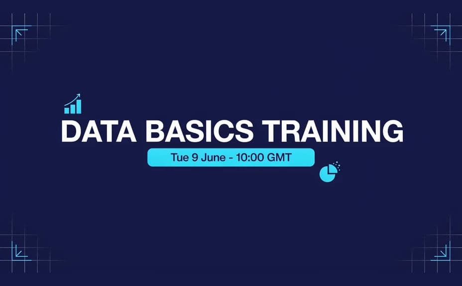Training graphic design with the session title stacked above a date block
