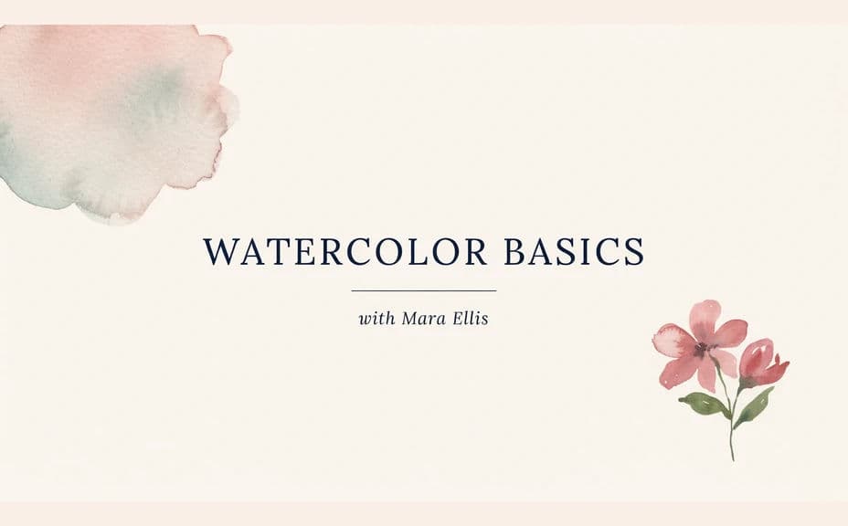 Alternate course thumbnail option with the title on a clean minimal layout