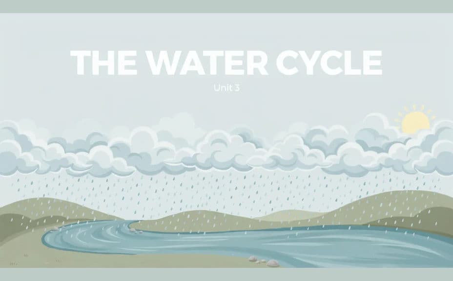 Lesson title slide option with the title over a bold illustrated background