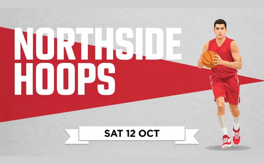 Alternate team poster design with the name and date set beside the athlete