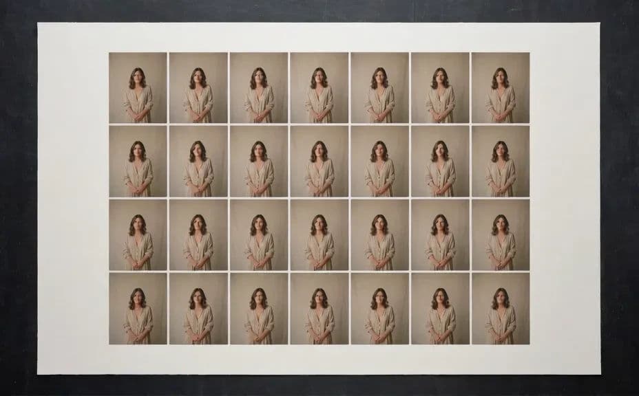 Proof sheet laid out as a dense grid of many small frames