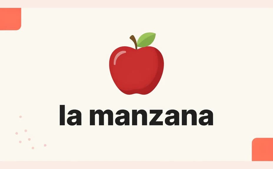 Flashcard design with a large illustration above the target word