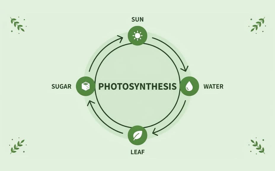 Alternate educational infographic option arranged as a circular labelled diagram