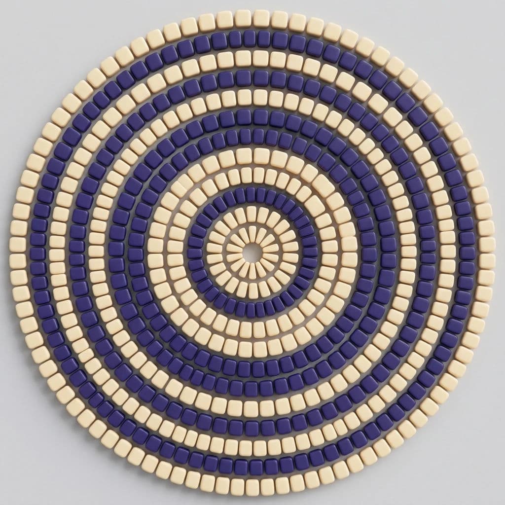 Concentric ring composition rendered as a single frame of a motion loop, generated with Nano Banana 2