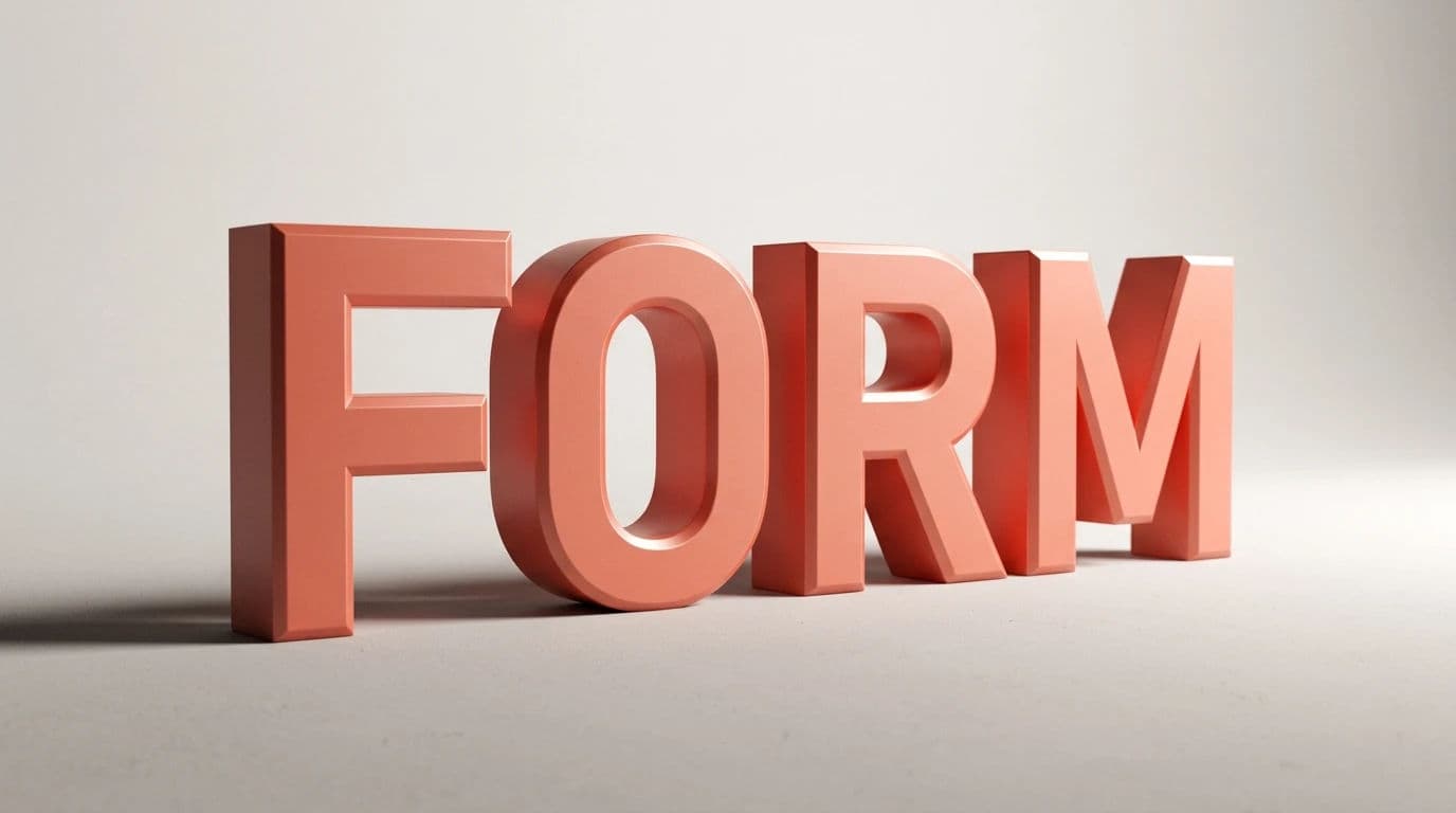 Extruded 3D lettering with a chamfered edge catching a bright highlight, generated with Nano Banana 2