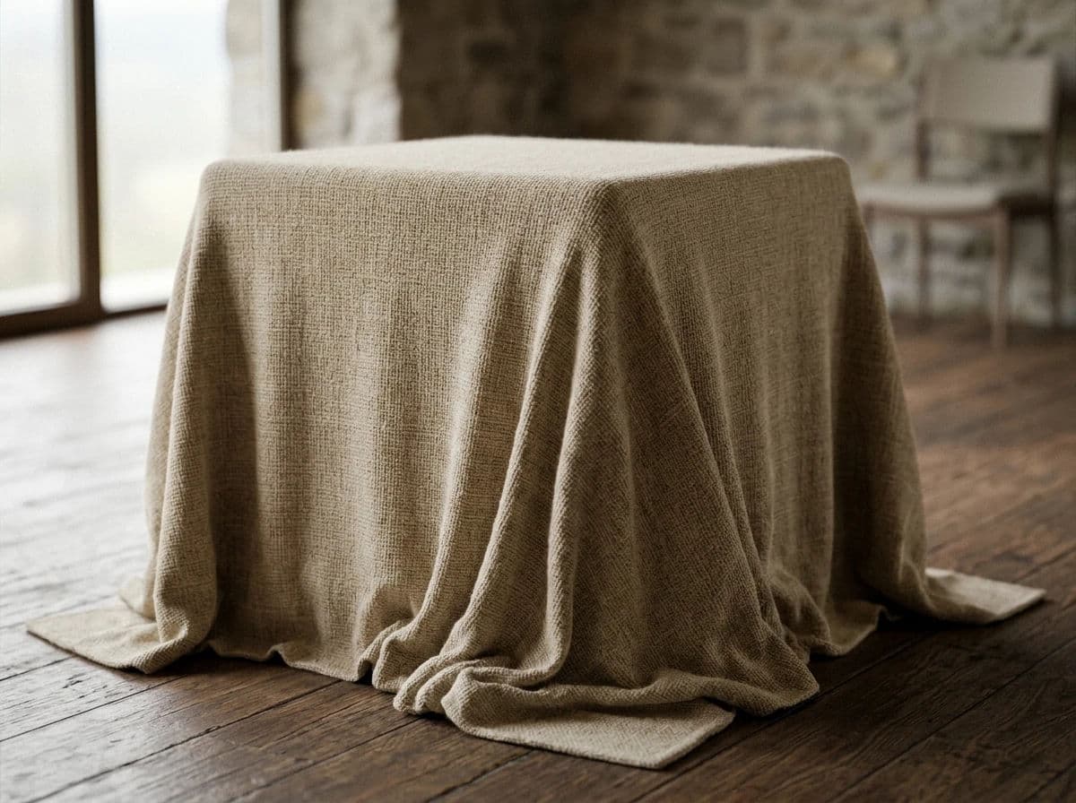 Cloth simulation draped over a hidden object with realistic folds, generated with Nano Banana 2