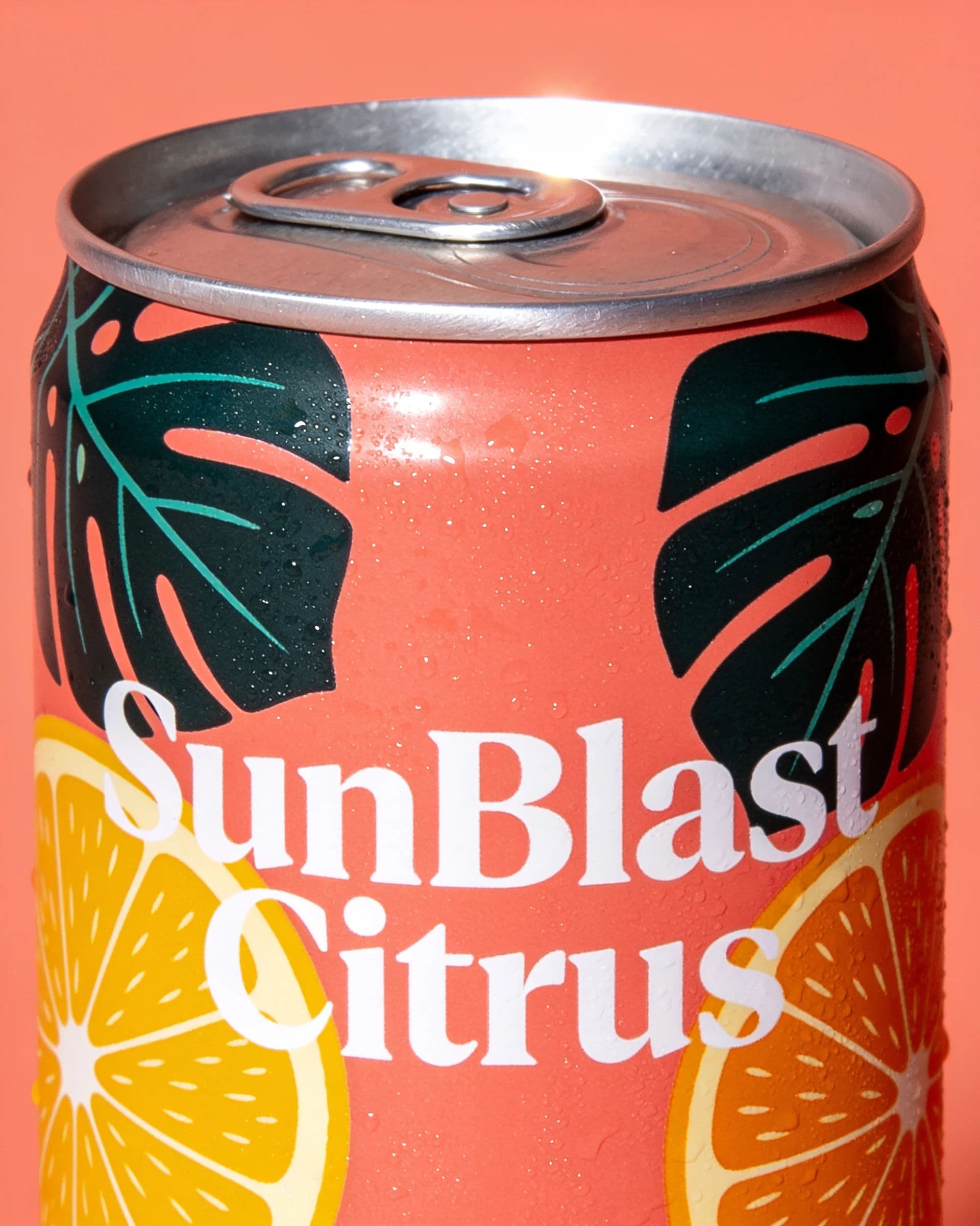 Drinks can with a full-bleed illustration wrapping around the curve, generated with Seedream 4.5
