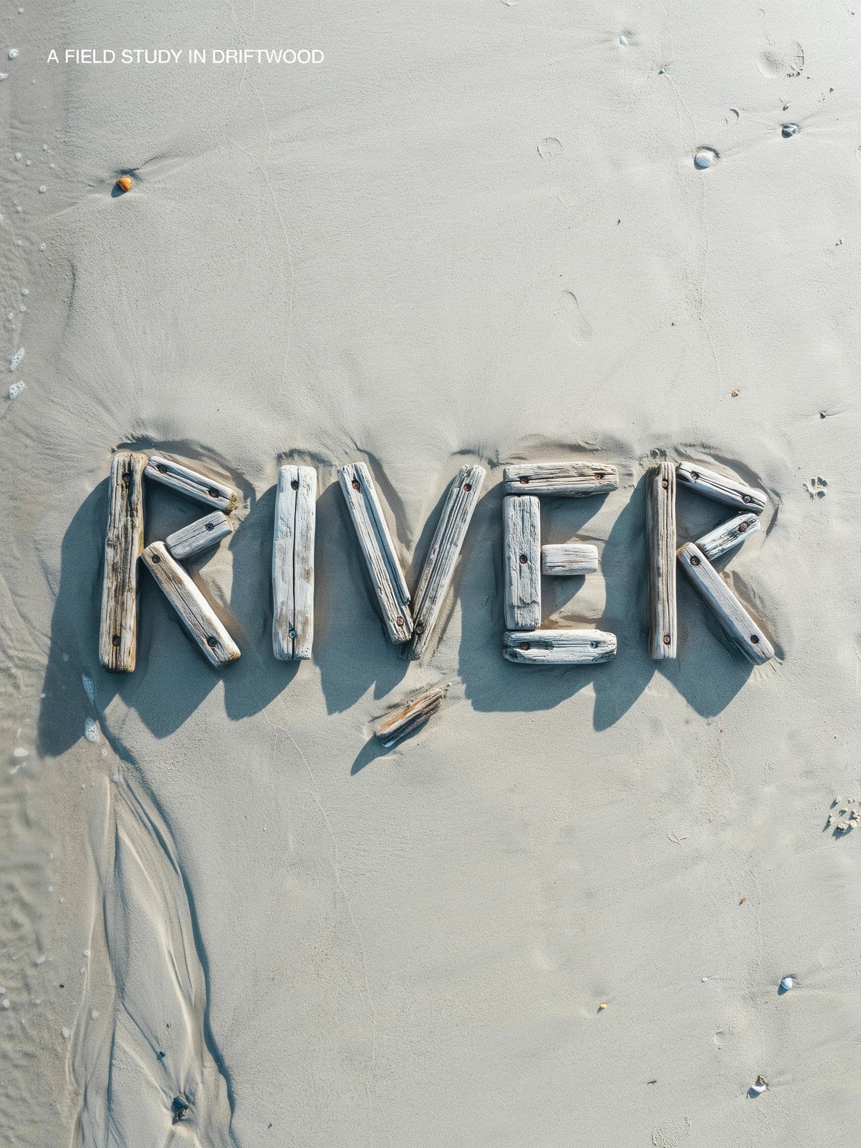 Poster where the word itself is built as a physical object with real shadows, generated with Ideogram 4.0