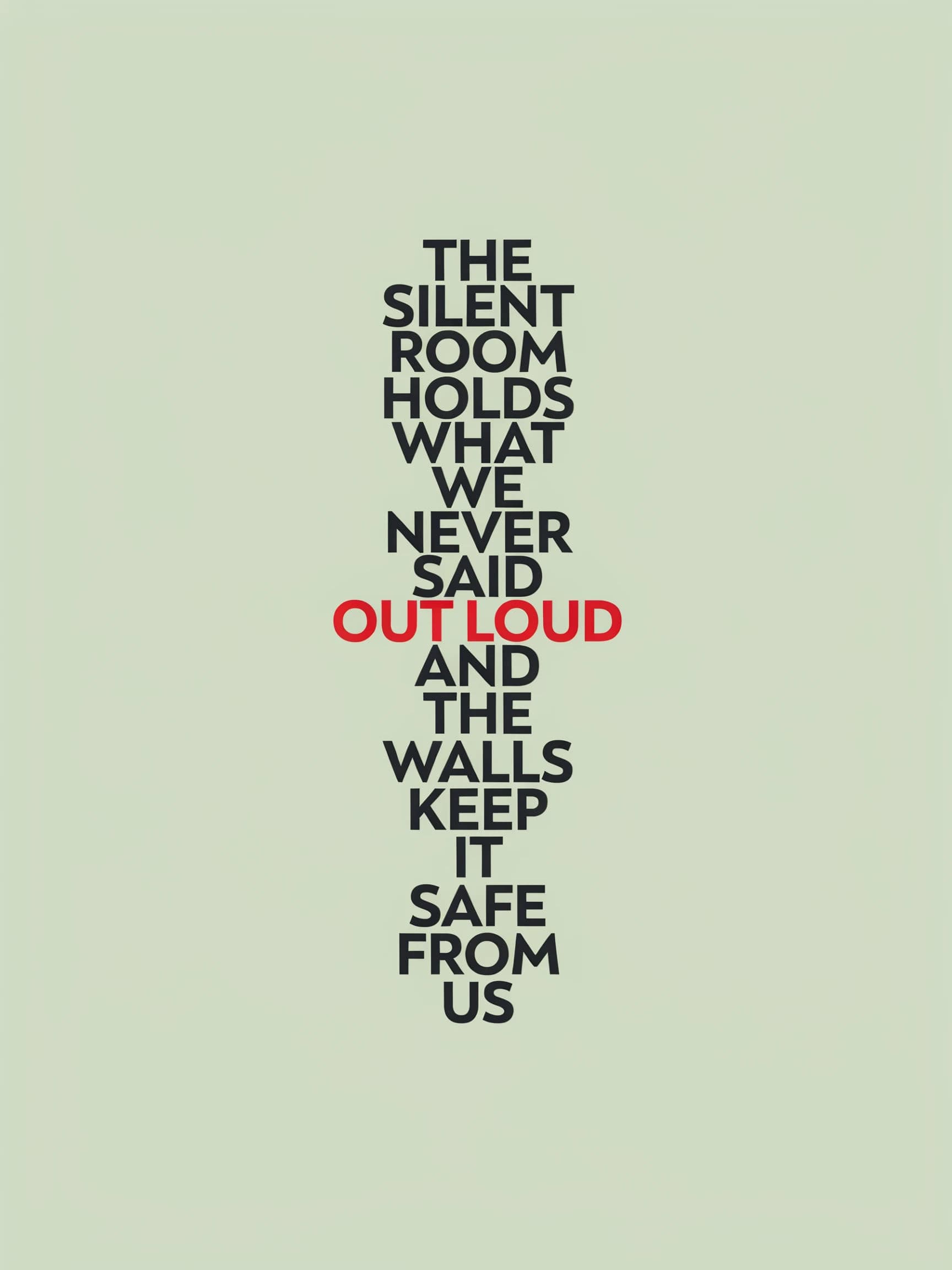 Poster of a justified type block where every line is the same width, generated with Ideogram 4.0