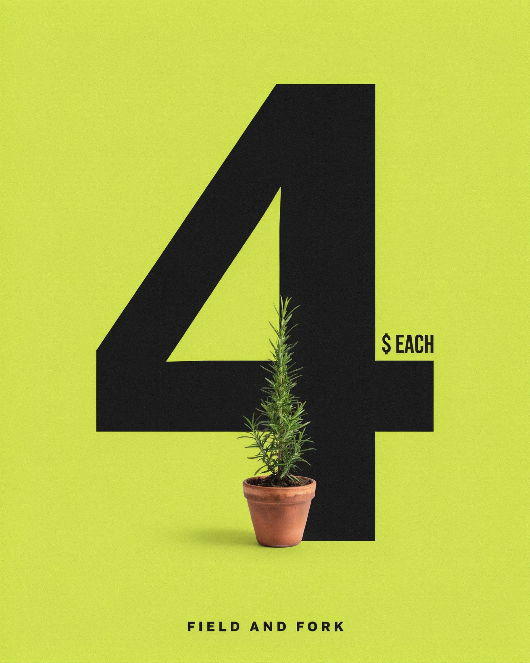 Price-led retail advertisement with a large numeral and a small product, generated with Ideogram 4.0