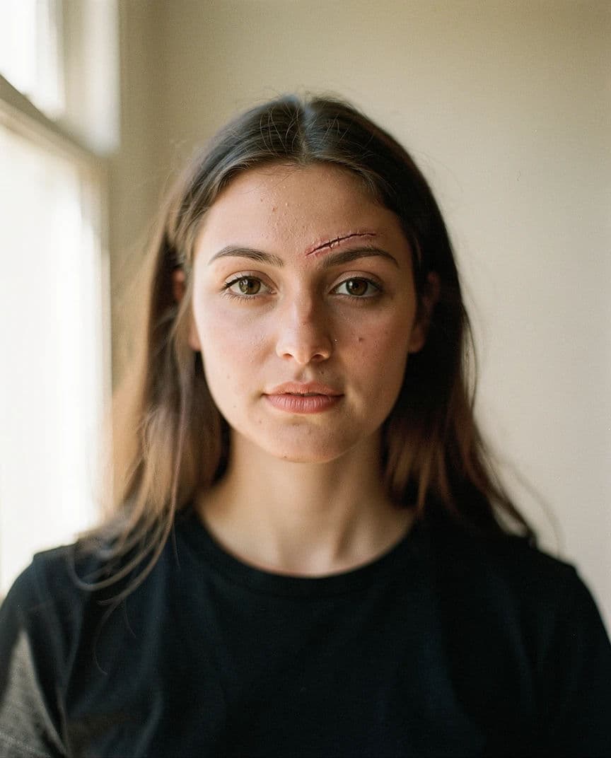 Actor headshot with natural light and a neutral expression against a plain wall, generated with Flux 2 Pro