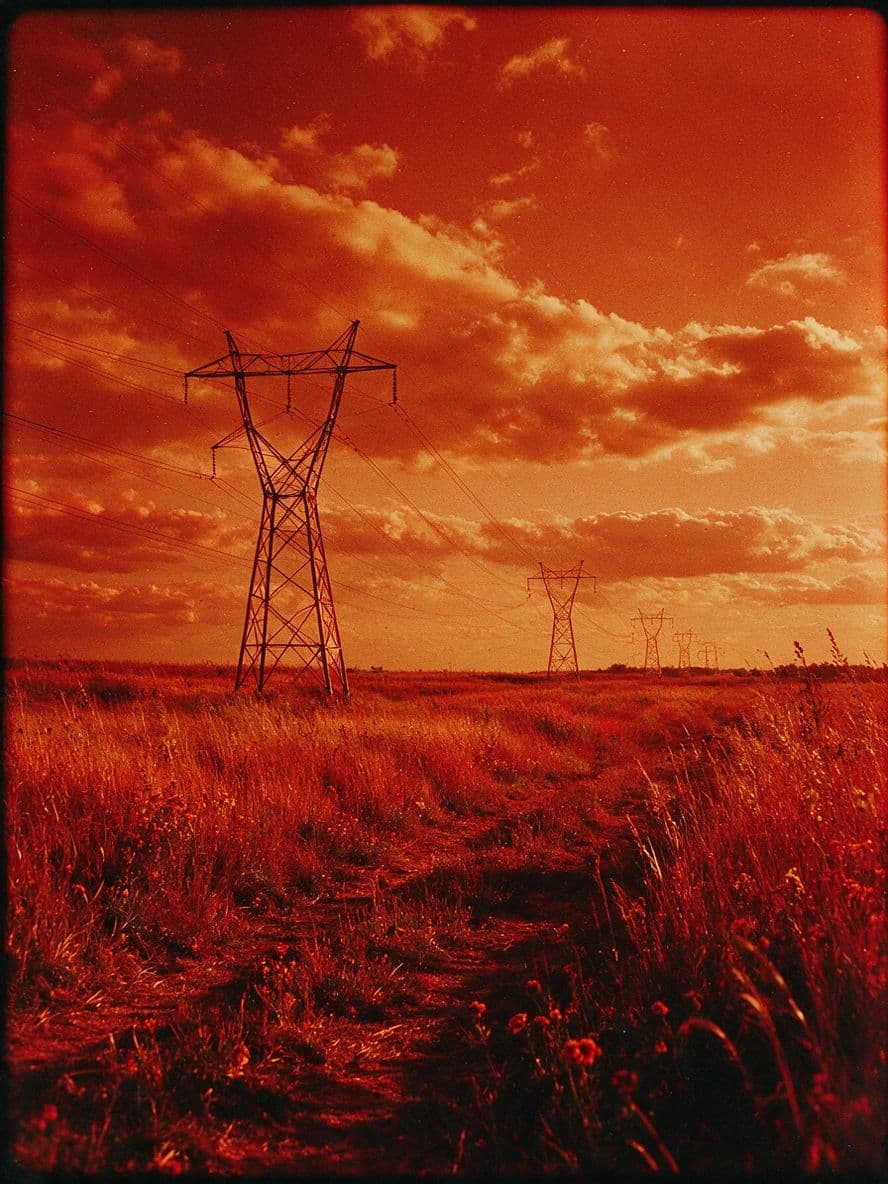Vintage redscale photograph rendered almost entirely in reds and oranges, generated with Seedream 5.0 Pro