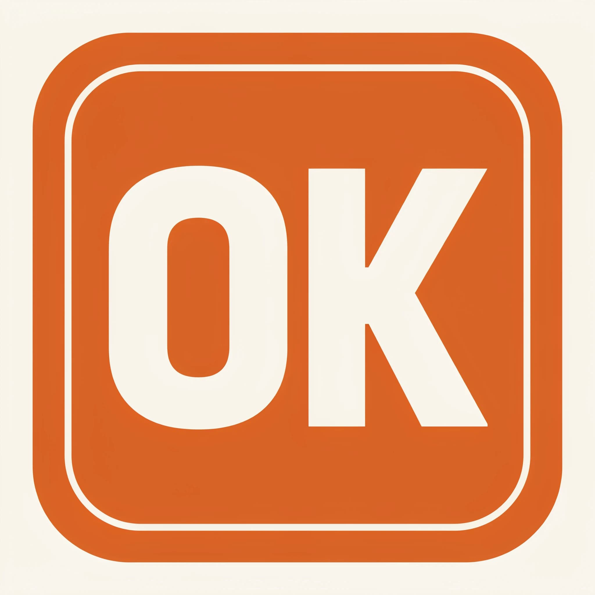 Lettermark set inside a rounded container shape, generated with Ideogram