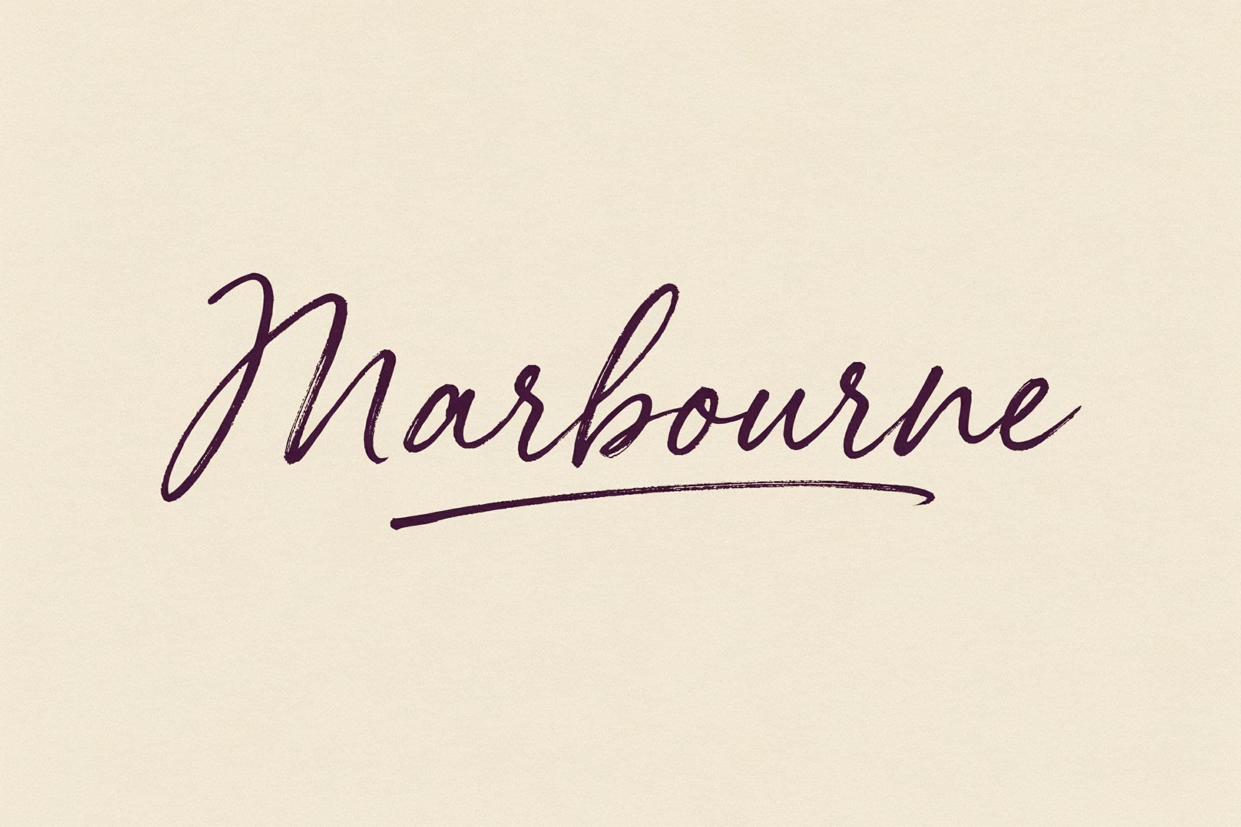 Connected script logotype with consistent stroke flow, generated with Ideogram