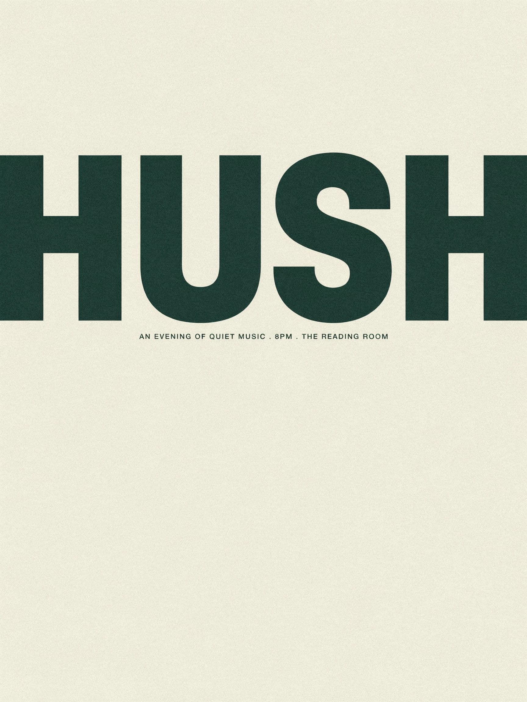 Poster with an enormous word and one tiny line, generated with Ideogram