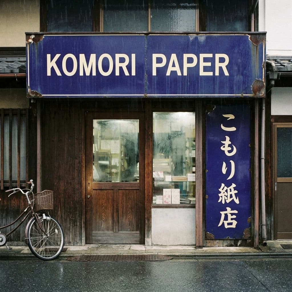 Bilingual shop sign in English and Japanese, generated with Nano Banana