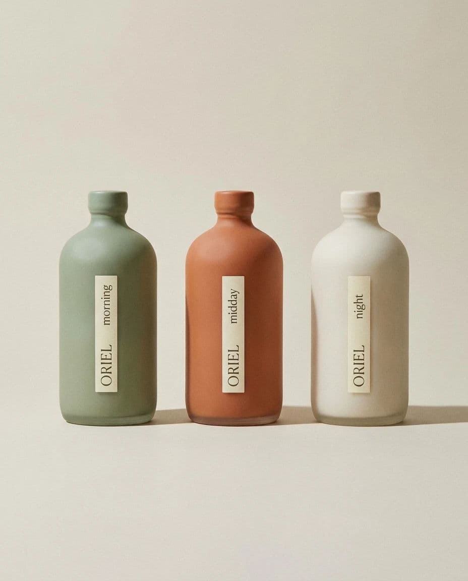 Three products lit identically for a family shot, generated with Nano Banana