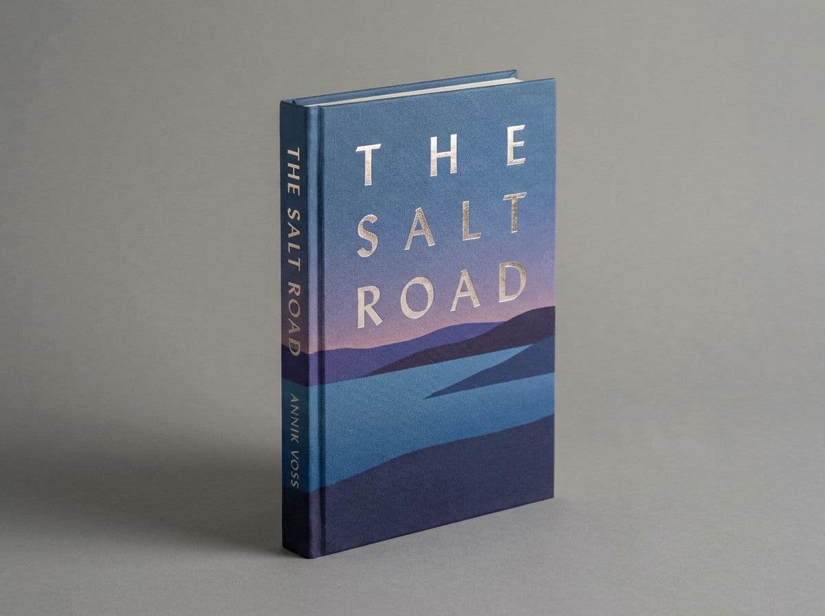 Hardback book cover shown with its spine, generated with Nano Banana