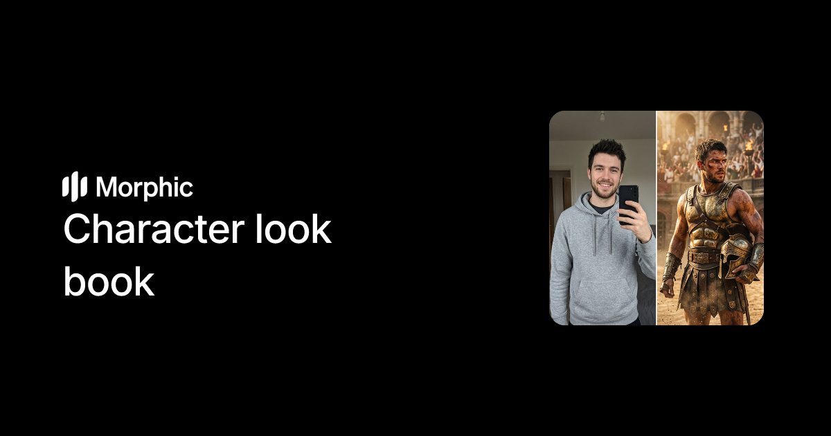 Character look book | Morphic Workflows