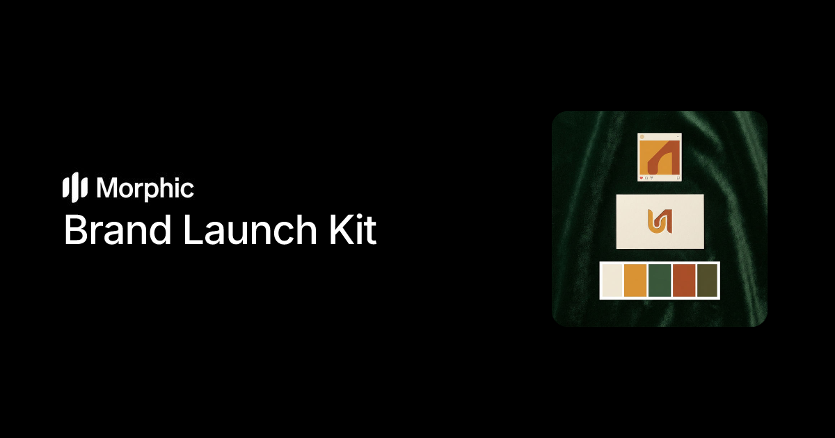 Brand launch kit | Morphic