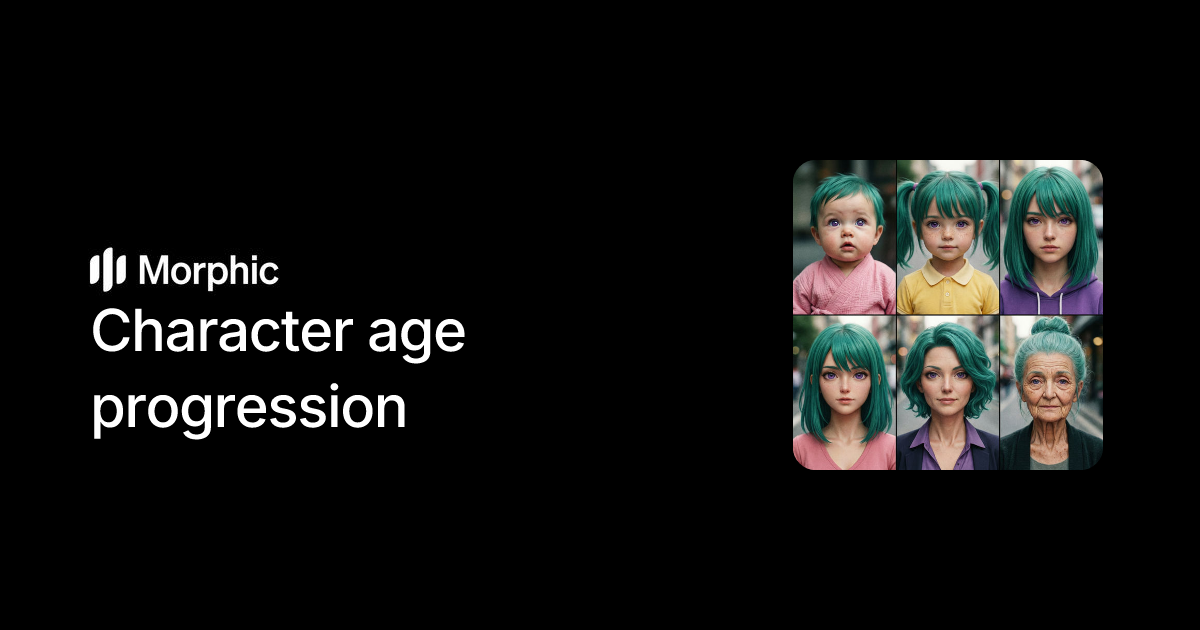 Character age progression | Morphic Workflows